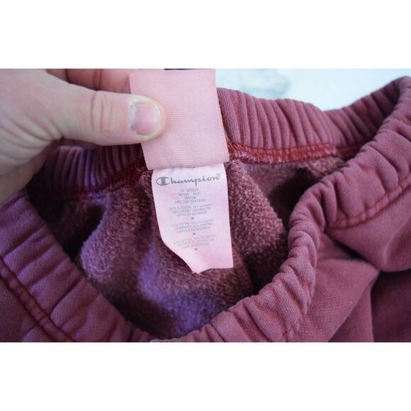 Guizio X Champion Reverse Weave Flare Sweatpants Medium Red READ - Picture 4 of 5